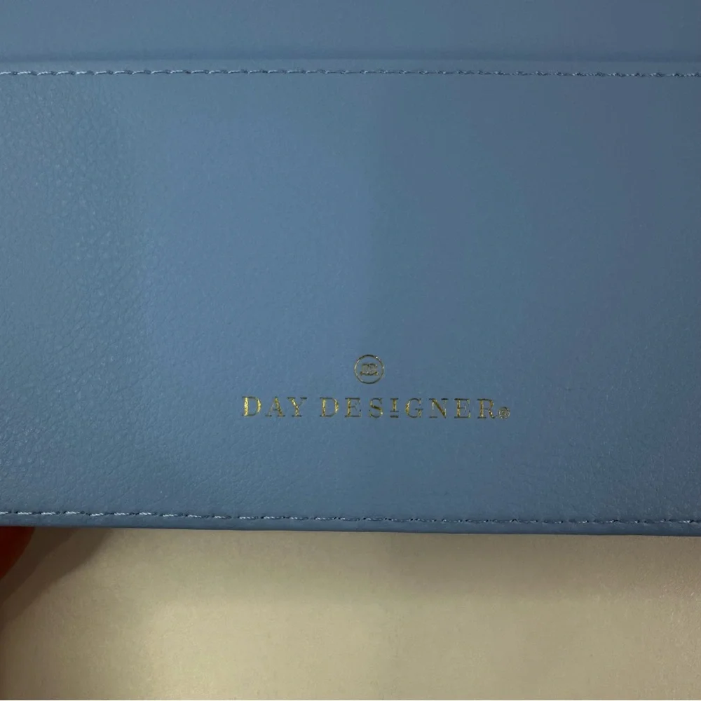 Day Designer Light Blue Soft Padfolio Notebook with 